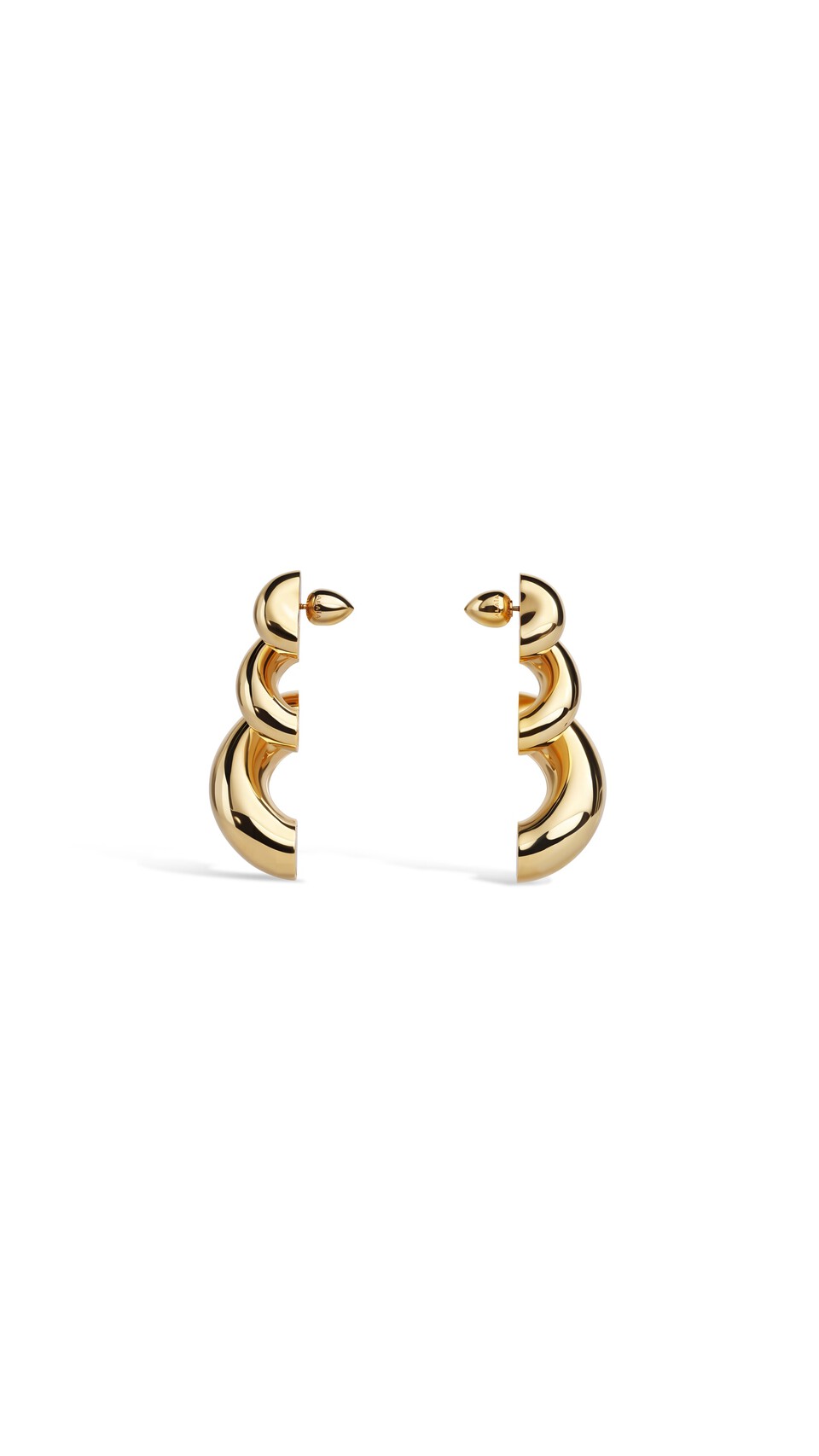ALA&Iuml;A TORSION EARRINGS YELLOW GOLD METALS - View 3