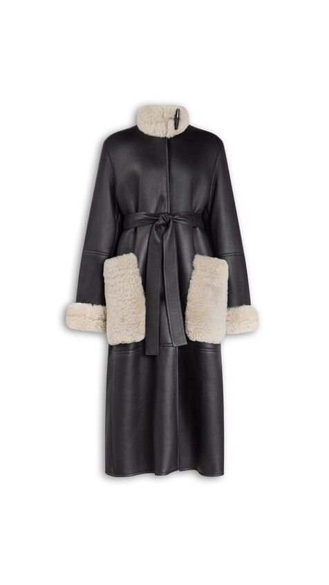 SHEARLING TRENCH