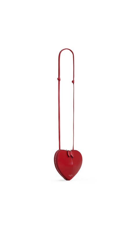 ALA&Iuml;A LE C&OElig;UR SMALL BAG IN CALFSKIN RED - View 2