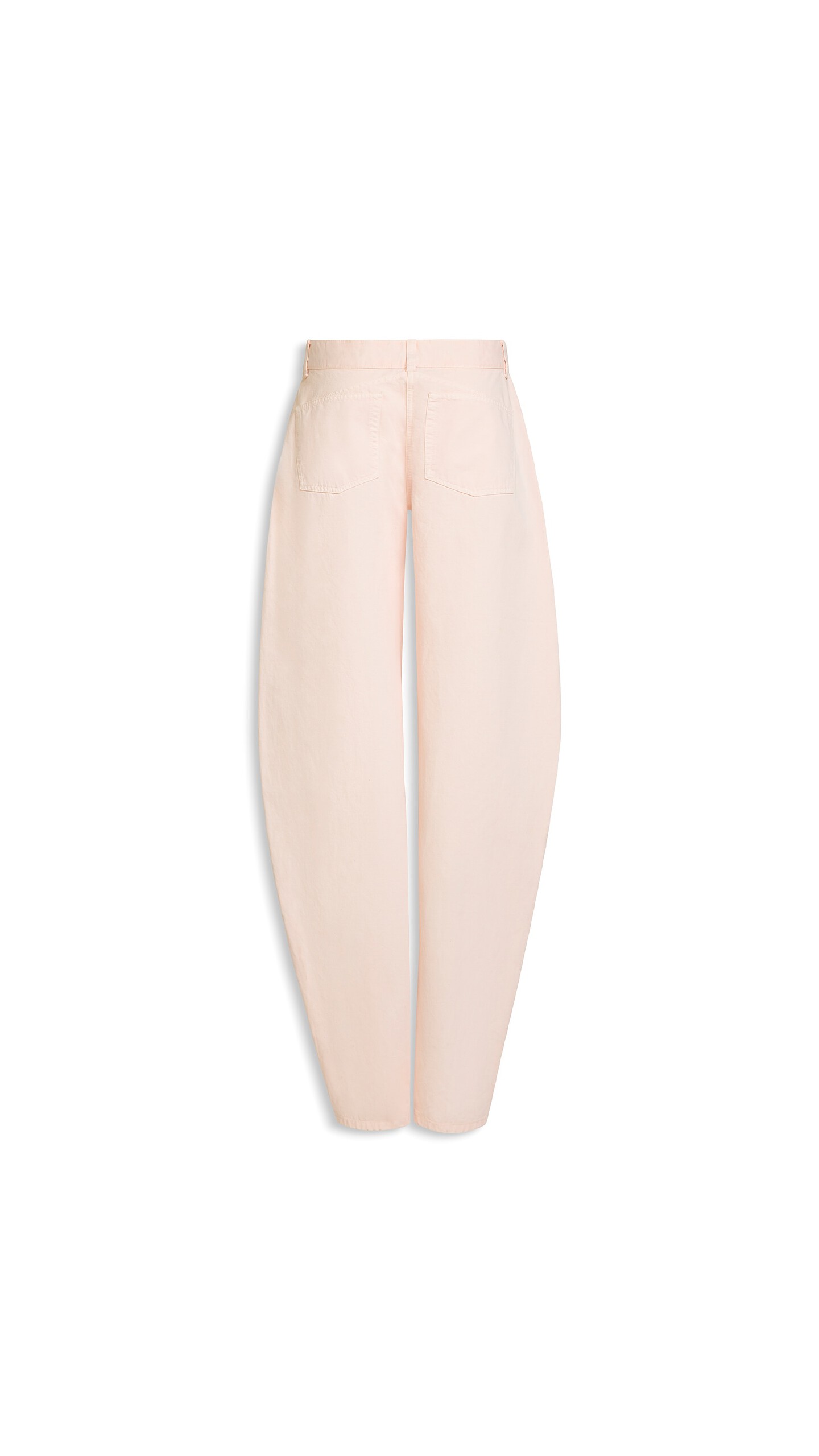 ALA&Iuml;A ROUND DENIM PANTS PINK - View 4