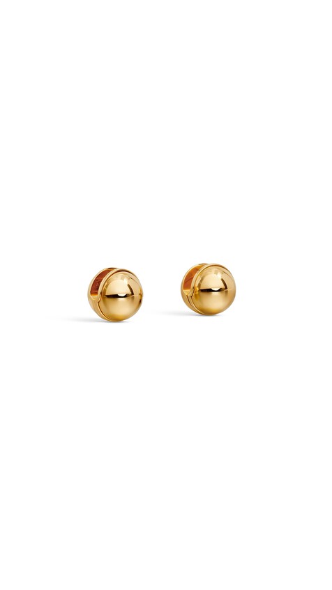 ALA&Iuml;A SPHERE EARRINGS YELLOW GOLD METALS - View 2