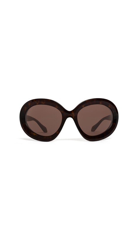 ALA&Iuml;A BUTTERFLY SUNGLASSES DARK BROWN