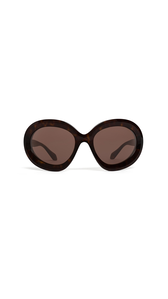 DARK BROWN - ALA&Iuml;A BUTTERFLY SUNGLASSES