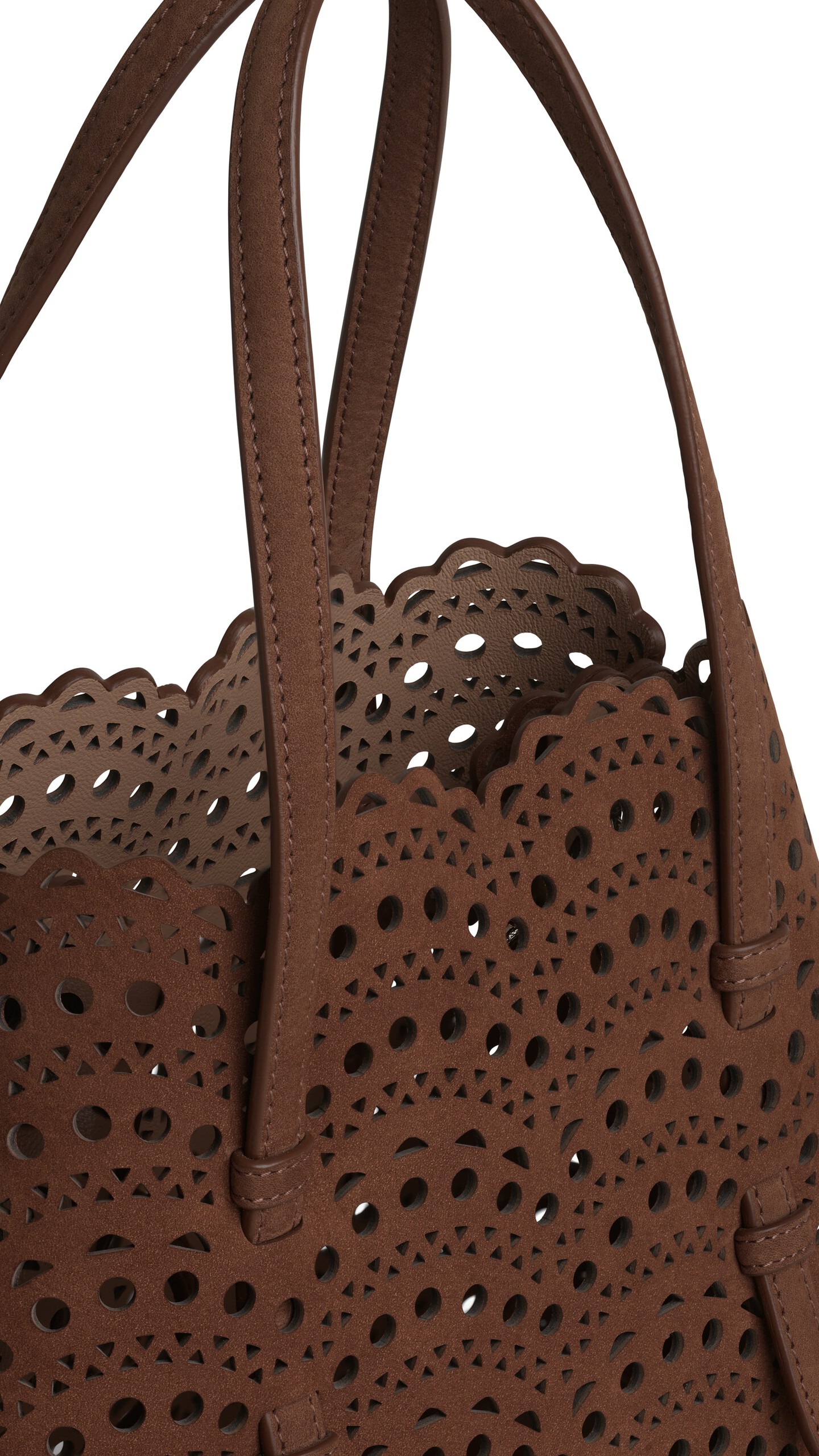 ALA&Iuml;A MINA 25 IN NUBUCK BROWN - View 3