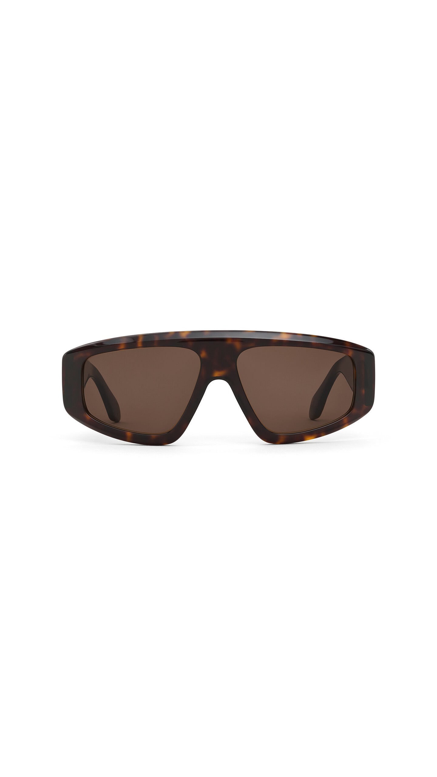 ALA&Iuml;A AVIATOR MASK SUNGLASSES DARK HAVANA