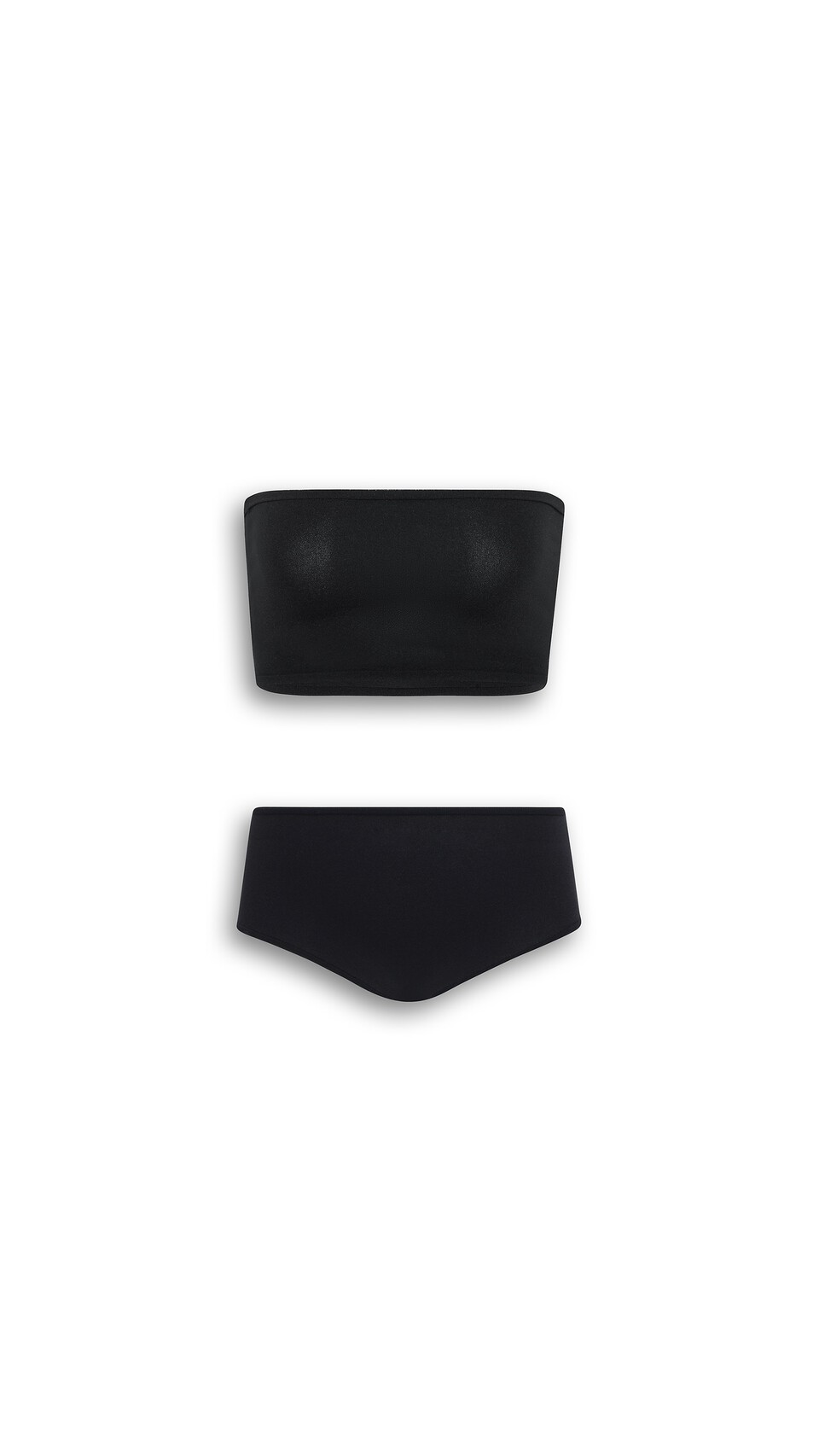 ALA&Iuml;A SECOND-SKIN KNIT LINGERIE SET BLACK