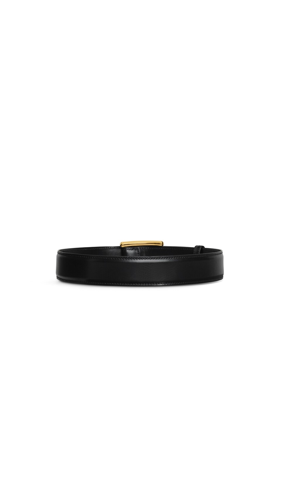 ALA&Iuml;A CURVE BELT IN LEATHER BLACK - View 2