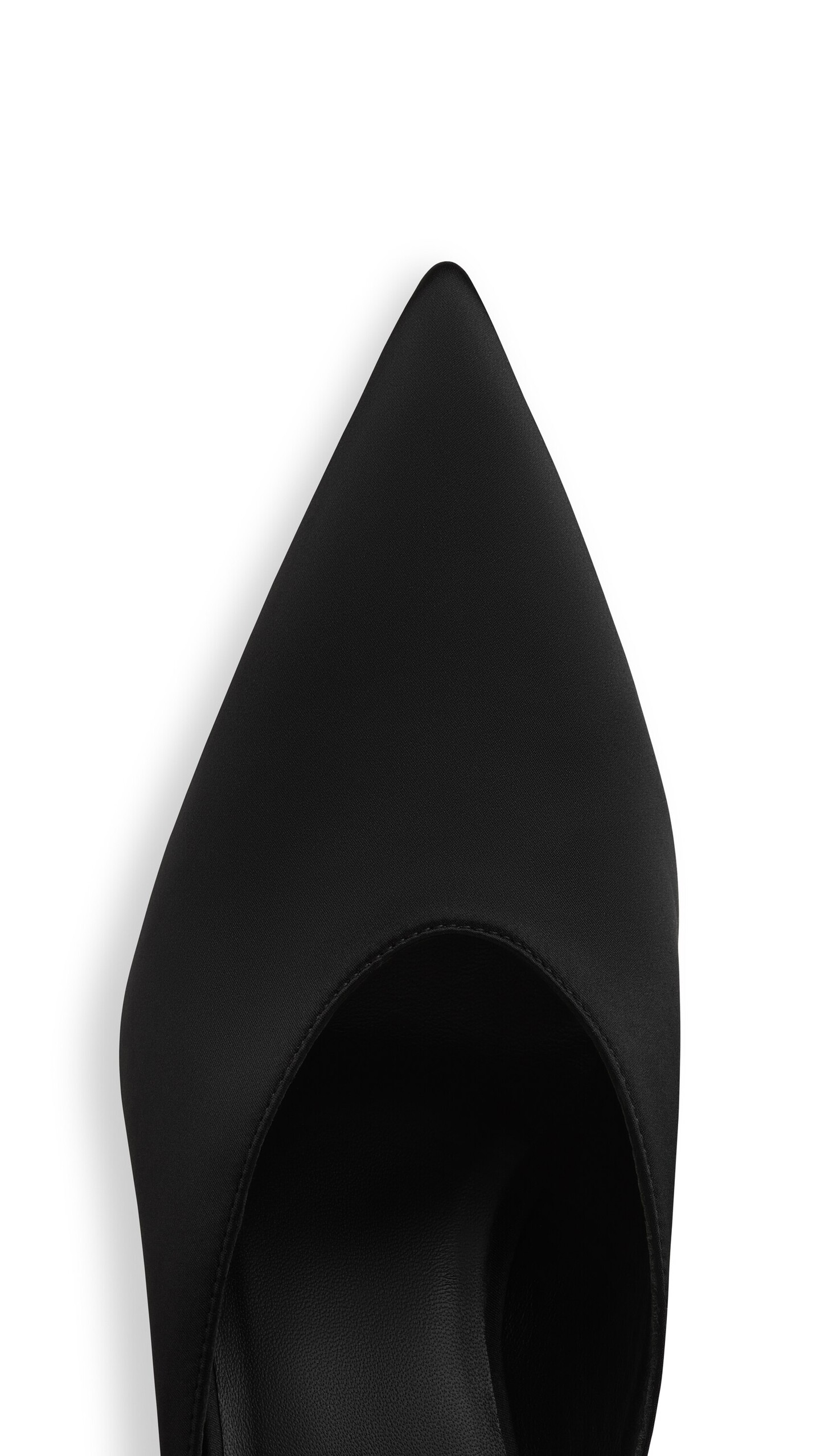 ALA&Iuml;A CUBE WEDGE MULES IN SATIN BLACK - View 4
