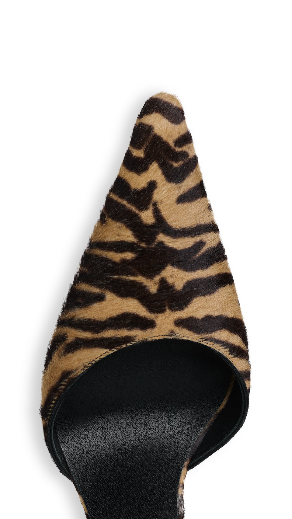 ALA&Iuml;A DROP PUMPS IN HAIRCALF NATURAL - View 4