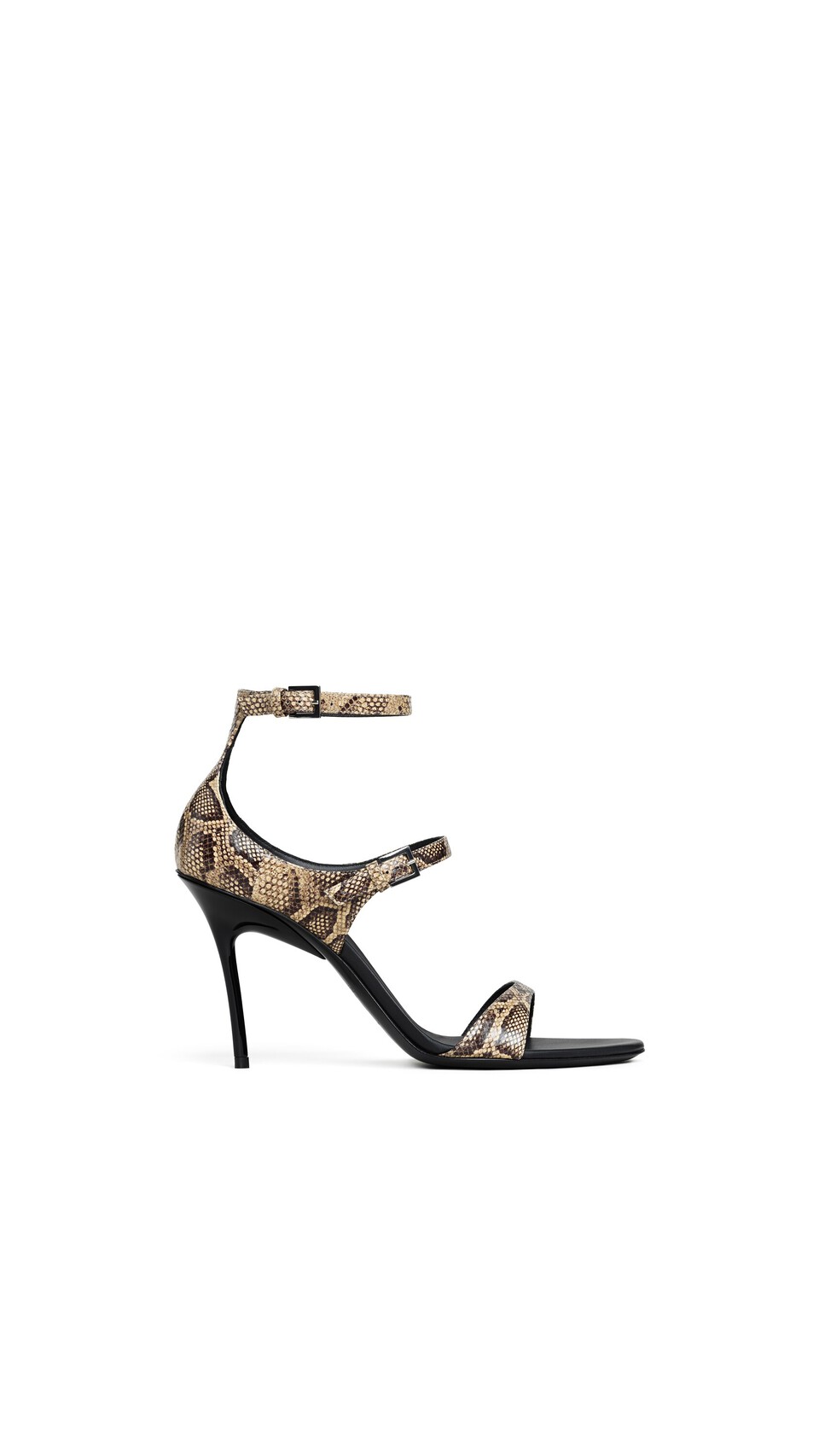 ALA&Iuml;A DROP STRAPPY SANDALS IN AYERS LEATHER HONEY