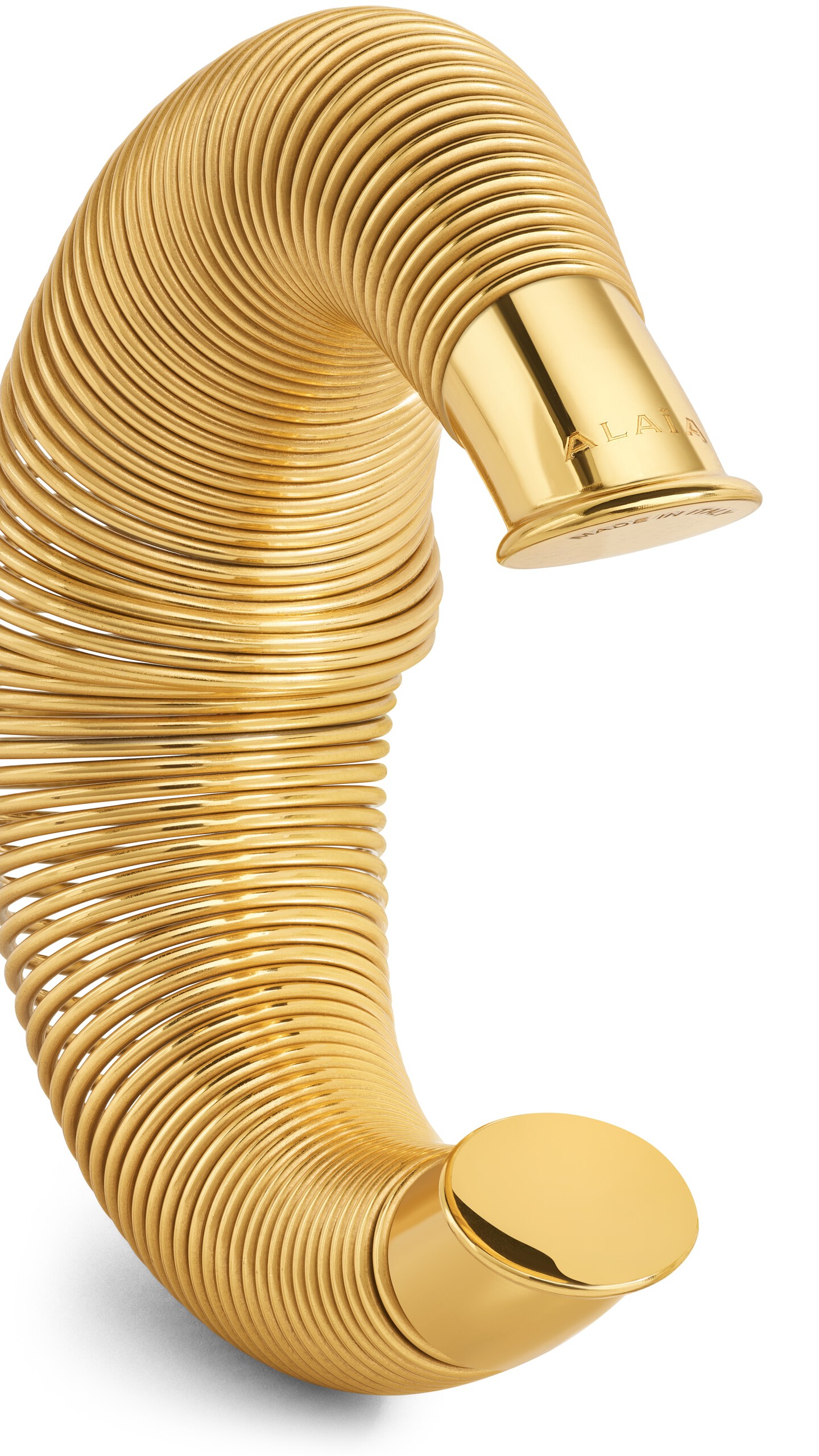ALA&Iuml;A SPIRAL CUFF YELLOW GOLD METALS - View 2