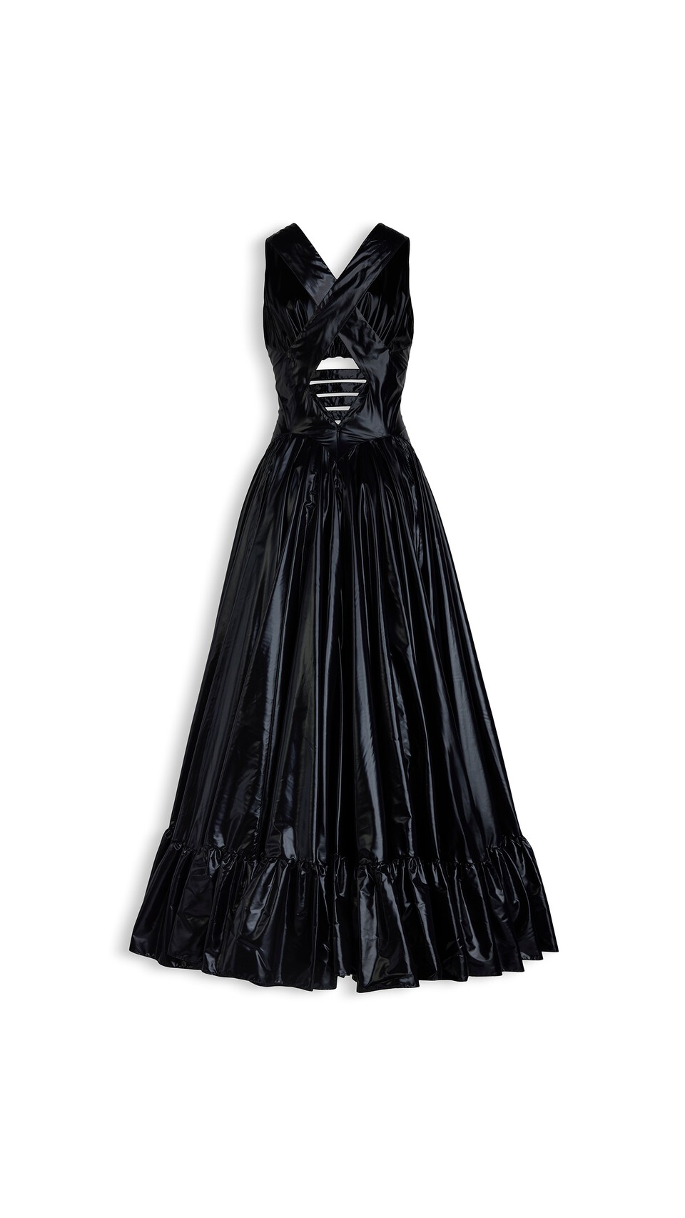 ALA&Iuml;A DEESSE NYLON DRESS BLACK - View 5