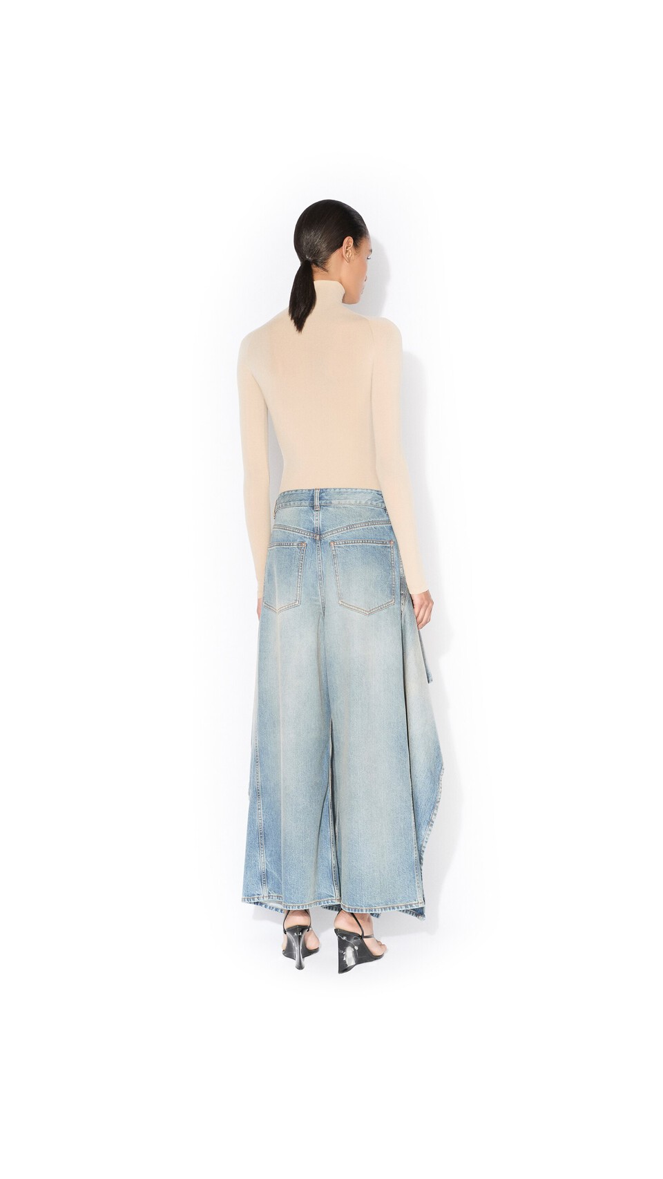 ALA&Iuml;A SECOND SKIN BODY CLEAR CAMEL - View 3