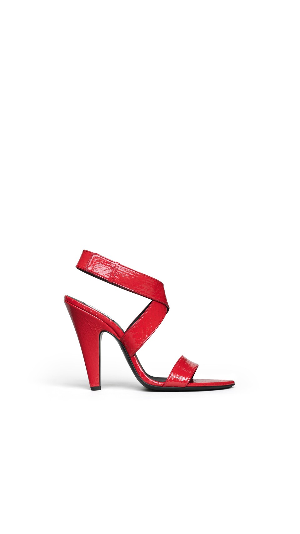 ALA&Iuml;A CONE SANDALS IN AYERS LEATHER BURNT ORANGE
