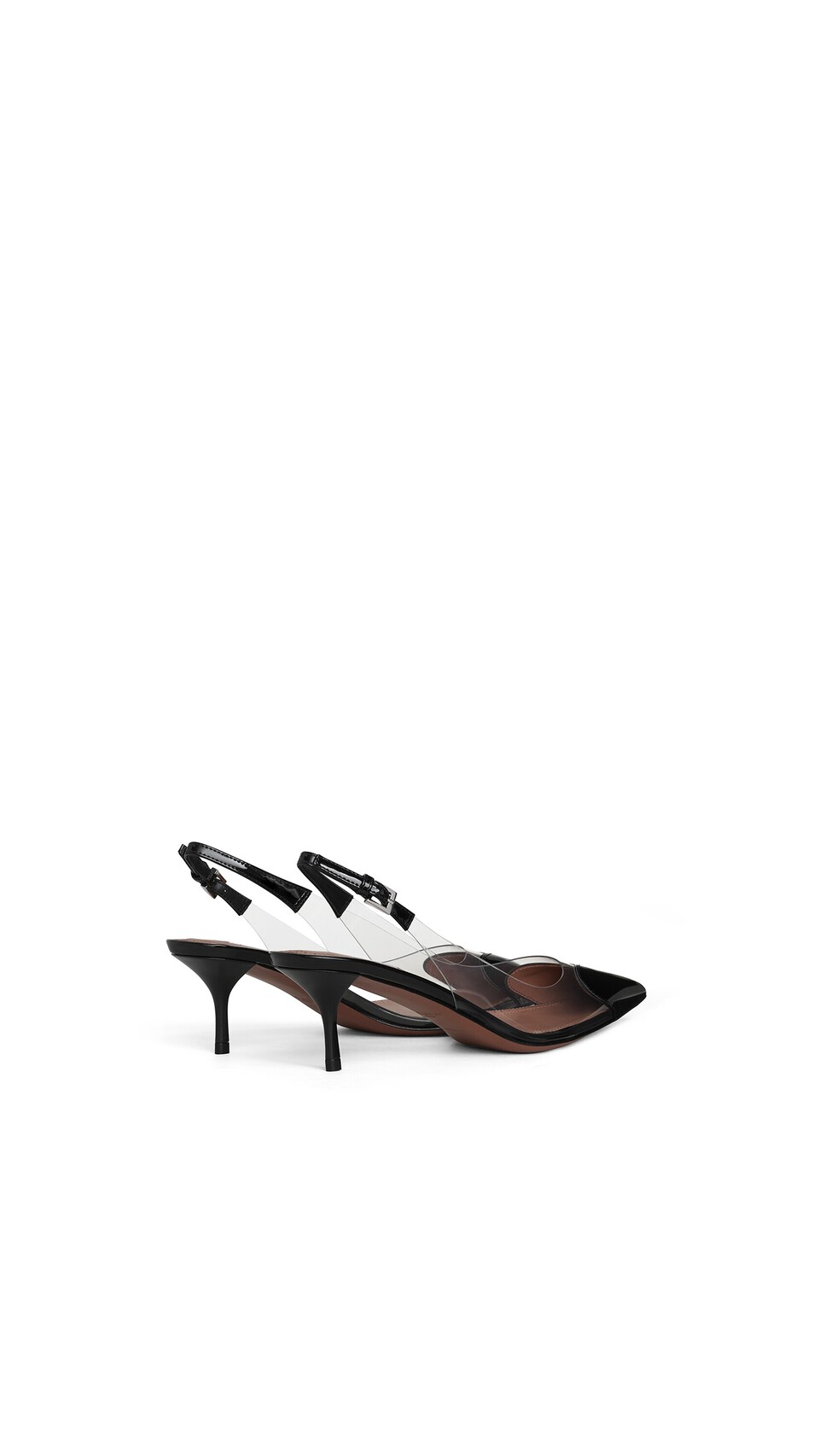 ALA&Iuml;A LE C&OElig;UR SLINGBACKS IN PATENT LEATHER  BLACK - View 3