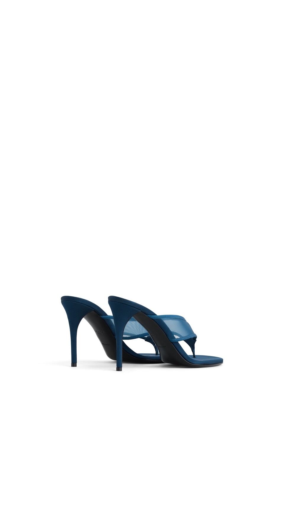 ALA&Iuml;A MULES TONG IN MESH FADED BLUE - View 3