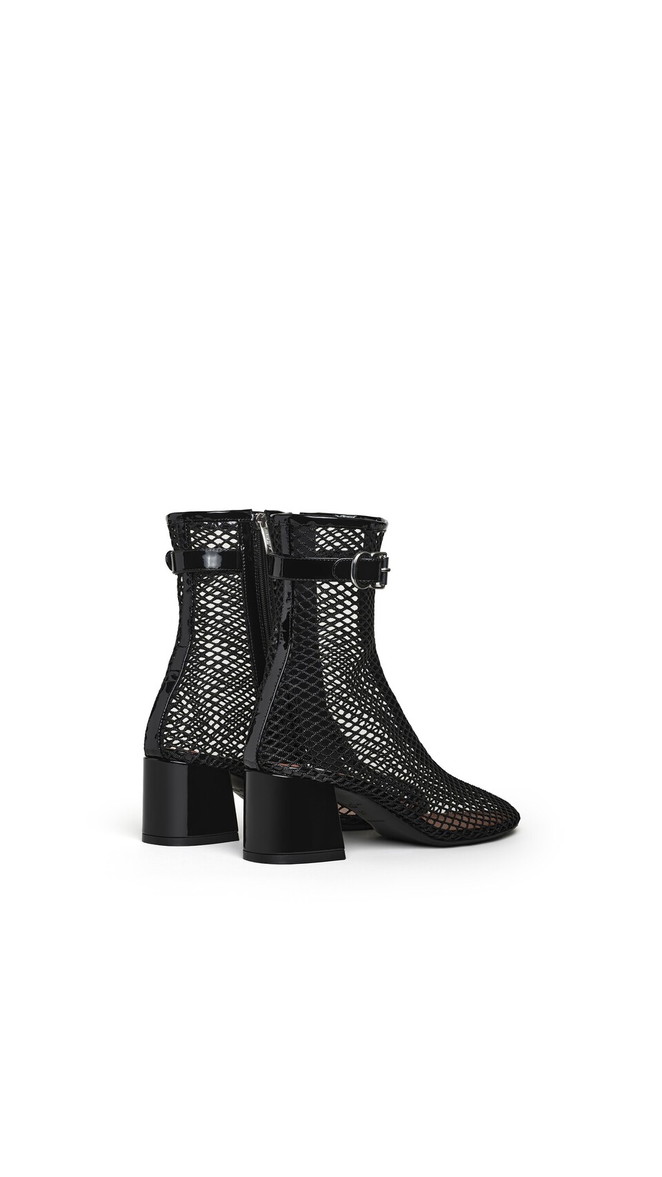 ALA&Iuml;A BOOTS 55 IN FISHNET  BLACK - View 3