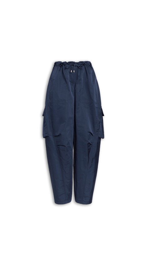 ALA&Iuml;A SILK RADZIMIR CARGO PANTS NAVY