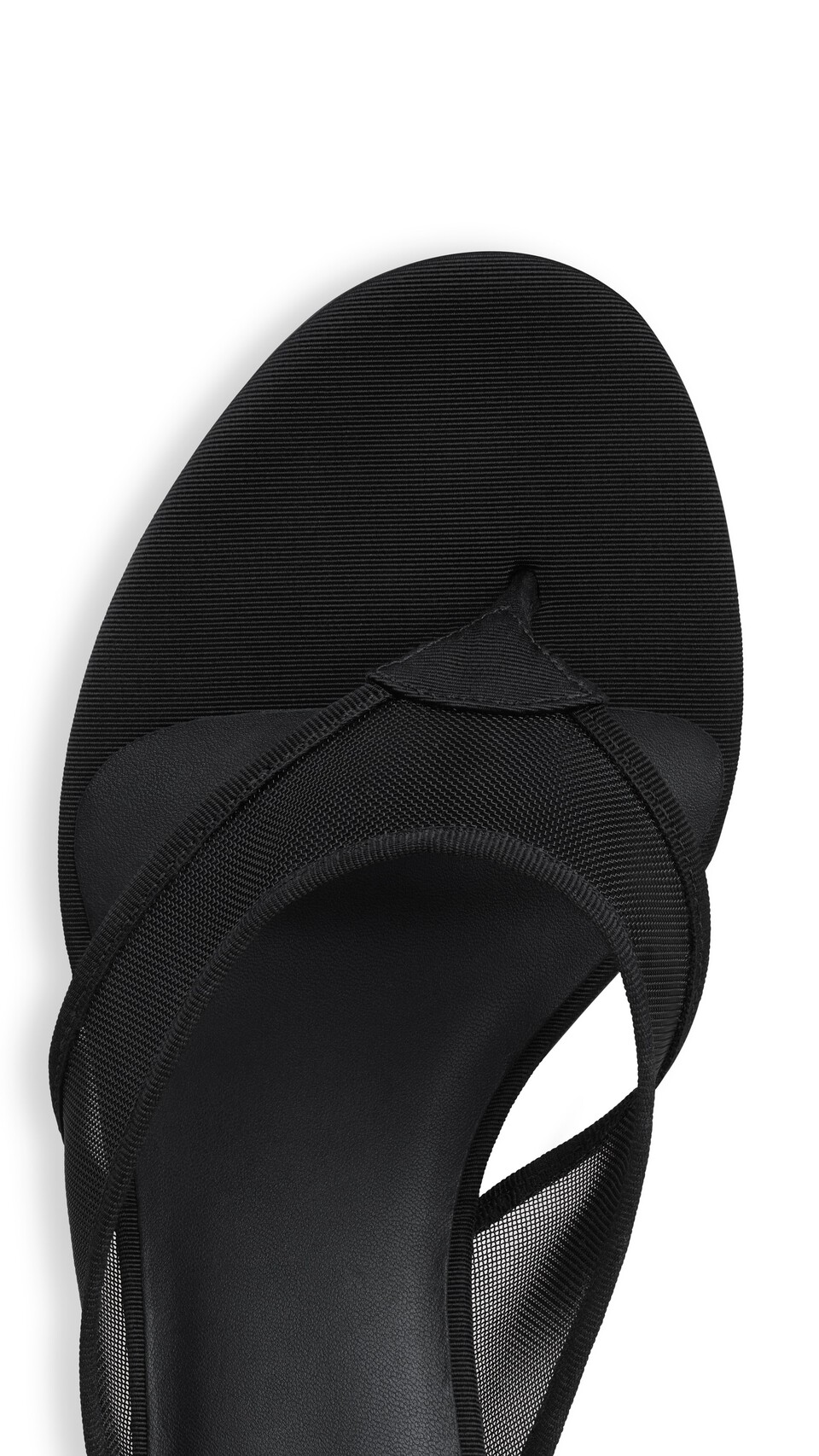 ALA&Iuml;A MULES TONG IN MESH BLACK - View 4