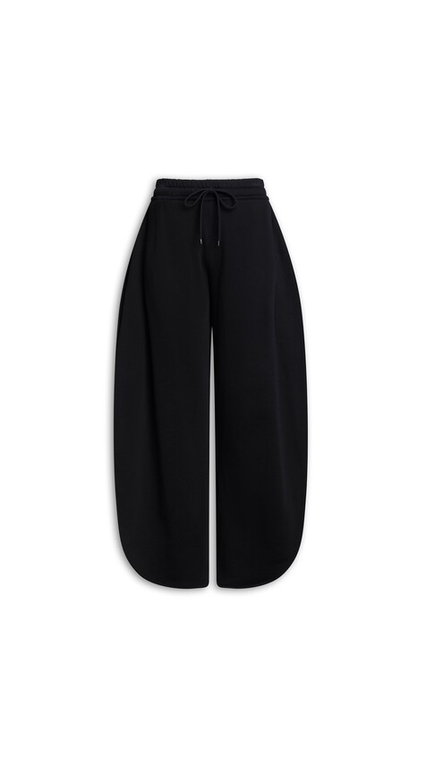 ALA&Iuml;A PETAL FLEECE JOGGERS BLACK