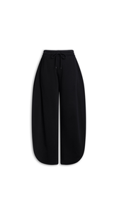 BLACK - ALA&Iuml;A PETAL FLEECE JOGGERS