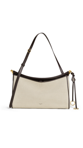 NATURAL - ALA&Iuml;A LE CLICK POCKET 35 BAG IN CANVAS
