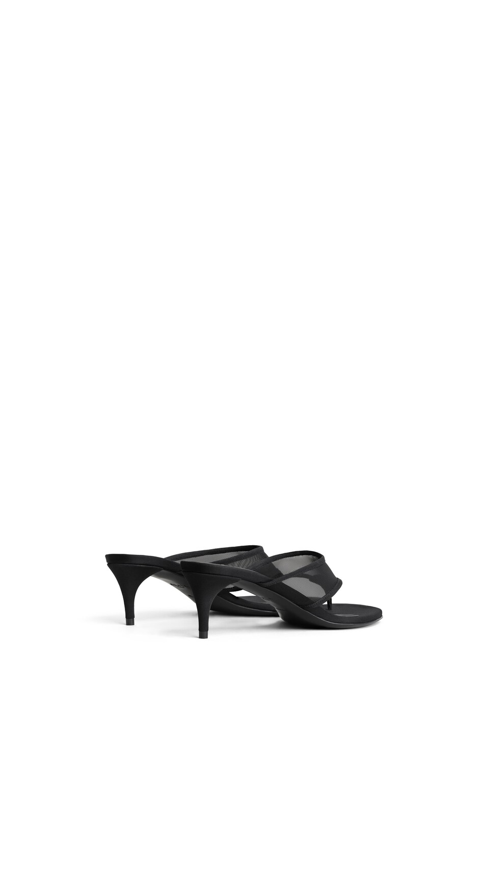 ALA&Iuml;A MULES TONG IN MESH BLACK - View 3